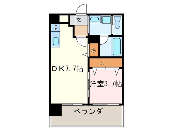 コンダクト福岡東の物件間取画像